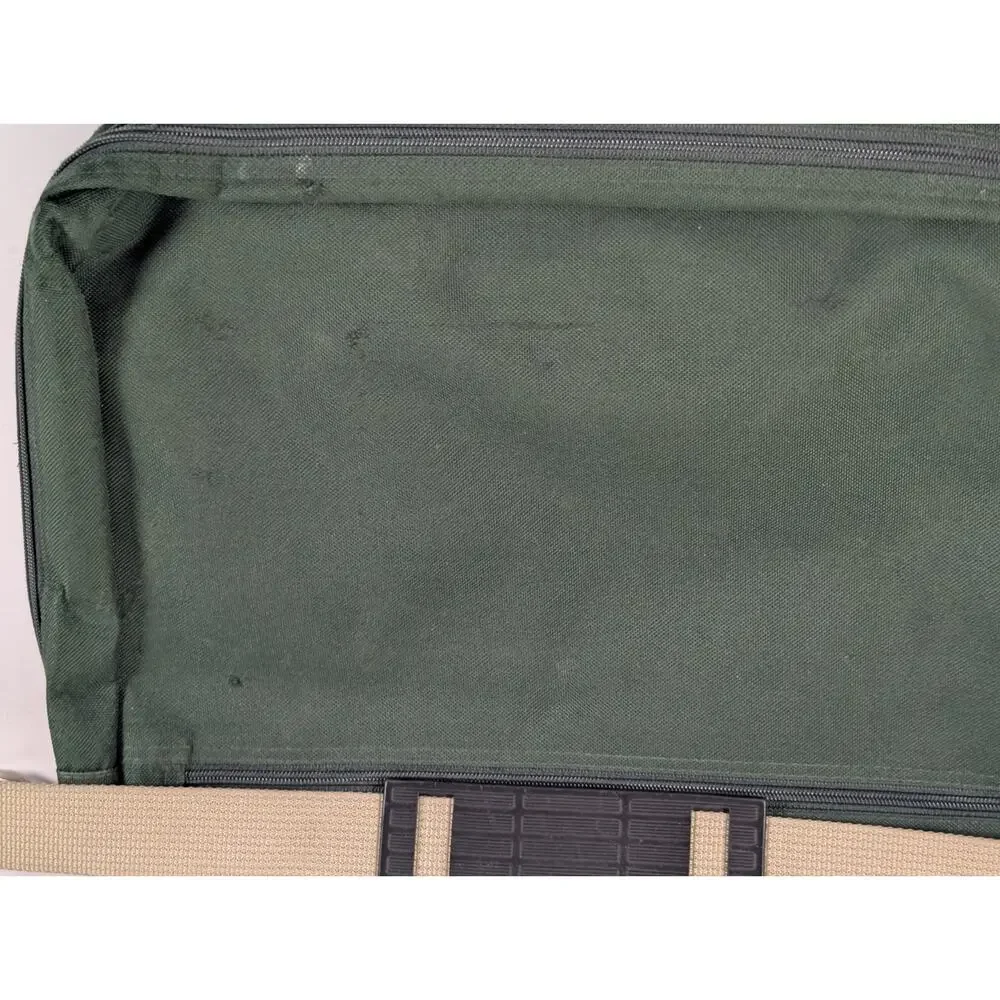 American Tourister Messenger Laptop Bag Green Canvas Briefcase Shoulder Bag 18